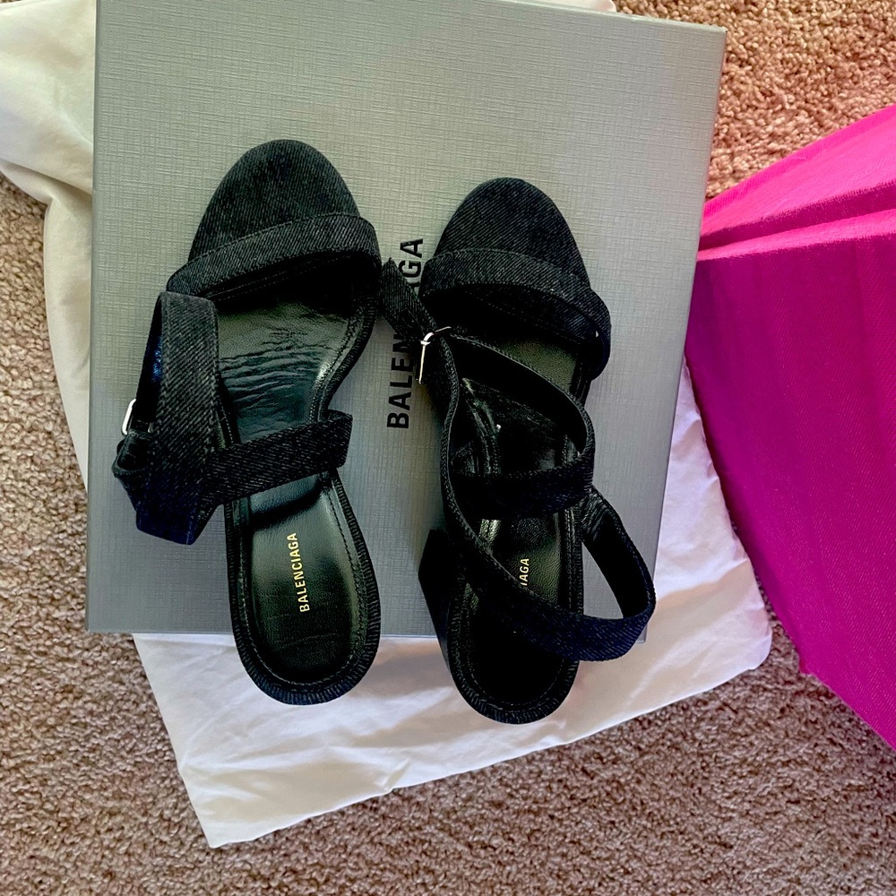 Balenciaga Strap Heel Sandal